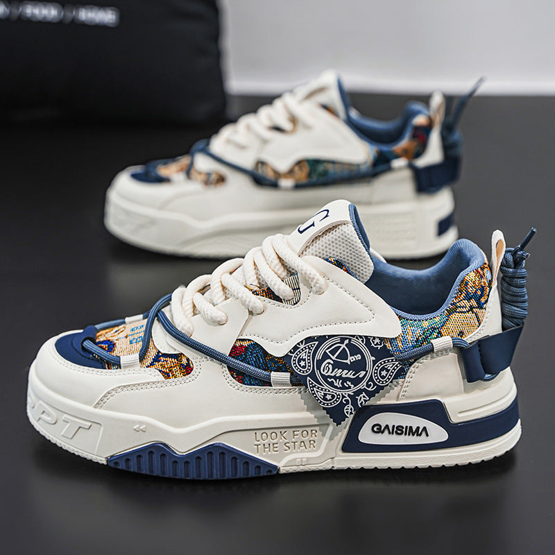 Damen sportliche Chunky-Sneaker mit einzigartigem Design und atmungsaktiver Sohle R&B