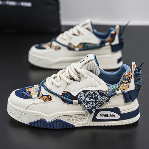 Damen sportliche Chunky-Sneaker mit einzigartigem Design und atmungsaktiver Sohle R&B