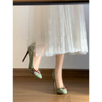 Damen elegante und raffinierte Stiletto-Pumps mit Schleifendetail R&B