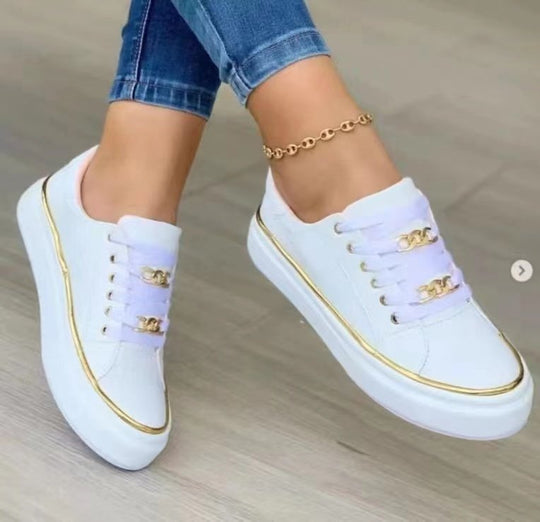 Damen Elegante Sneaker mit modischen Glitzerakzenten R&B