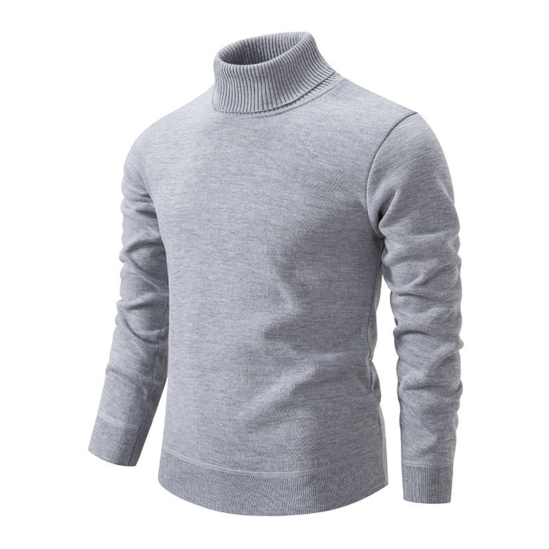 Herren Rollkragenpullover aus weichem Strick mit strukturiertem Design R&B