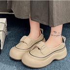 Damen Komfortable Slip-On Sneakers mit modischem Design und stabiler Sohle
