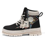 Damen Hochwertige Winterschuhe mit modischem Ethno-Design und robustem Profil R&B