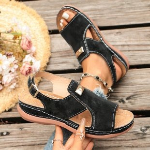 Damen Komfortable Sandalen mit verstellbarem Riemendesign R&B