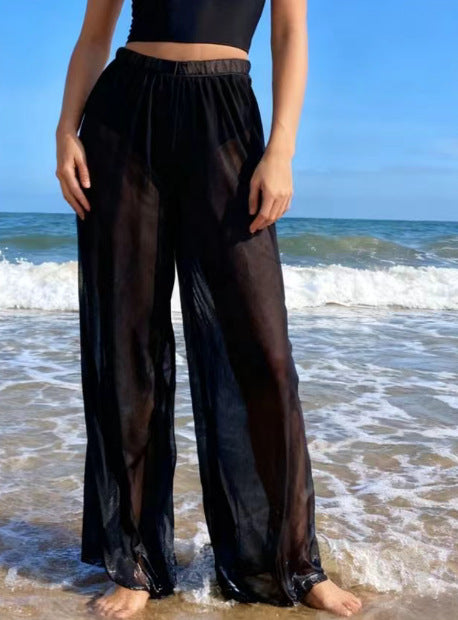 Damen Palazzohose mit eleganten transparenten Akzenten R&B
