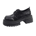 Damen Modische Schnürschuhe mit robustem Plateau-Heel und elegantem Obermaterial R&B