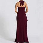 Damen Elegantes Abendkleid mit raffiniertem Schlitz und trägerlosem Design R&B