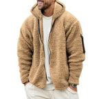 Herren Fleecejacke mit Kapuze R&B