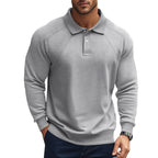 Herren Langarm-Polohemd mit charakteristischem Raglan-Schnitt R&B