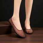 Damen Atmungsaktive und bequeme Ballerinas mit filigranem Schnitt R&B