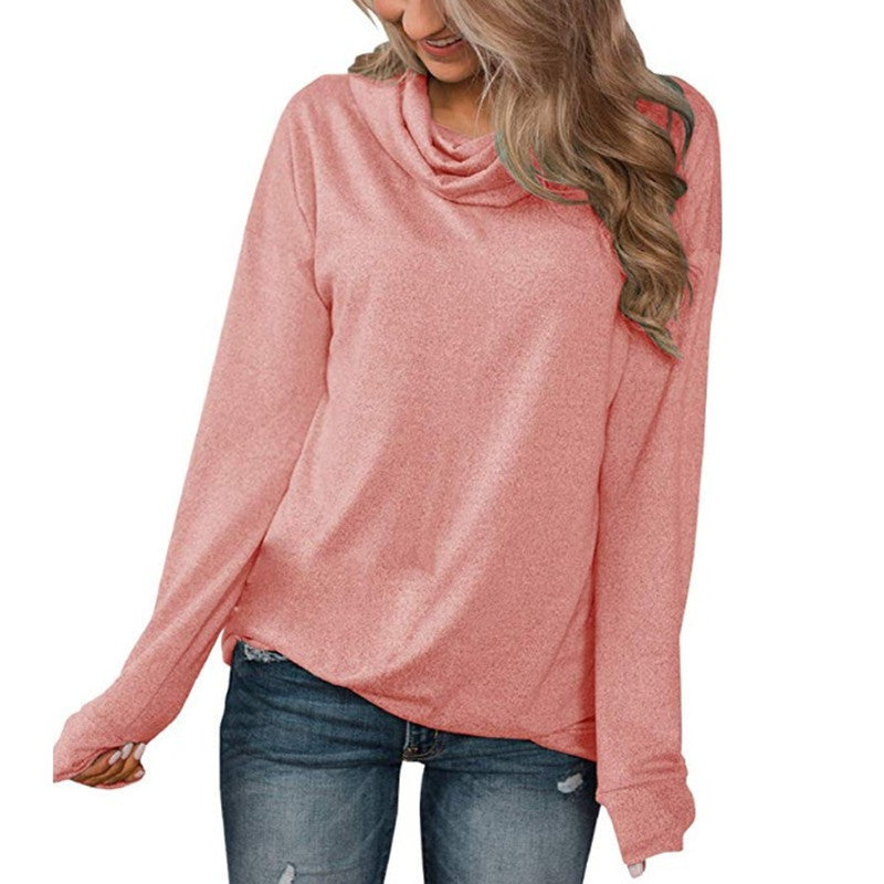 Damen Legerer Rollkragenpullover mit weichem Material R&B