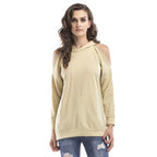Damen Sweatshirt mit Off-Shoulder Design und bequemer Passform R&B