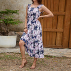 Damen Maxikleid mit floralen Mustern R&B