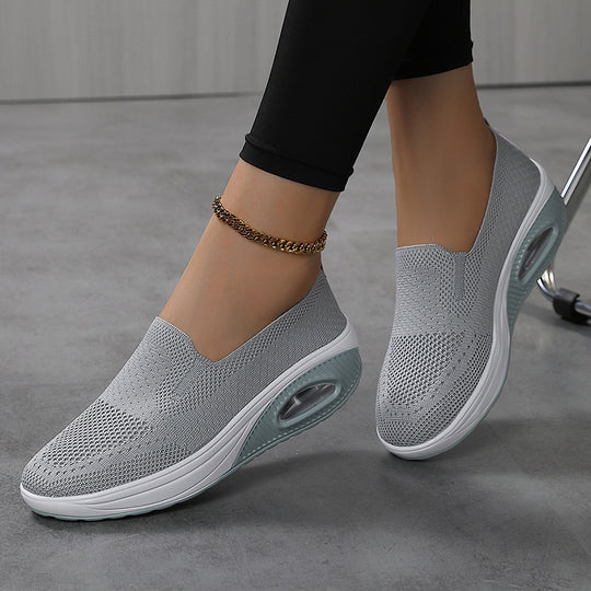 Damen Komfortable Slip-On Sneakers mit atmungsaktivem Mesh und dämpfender Sohle R&B