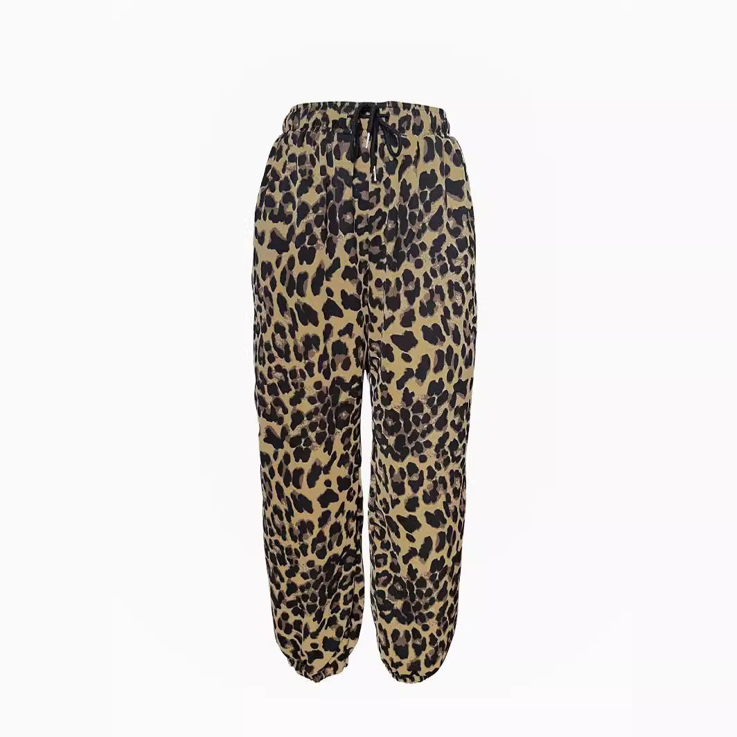 Damen Sportliche Jogginghose mit tierischem Motiv und elastischem Bund R&B