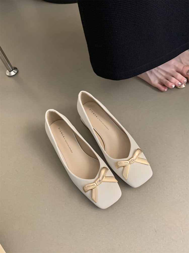 Damen Ballerinas mit dekorativem Schleifenakzent und bequemer Innensohle R&B