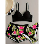 Damen Zweiteiliges Badeoutfit mit raffiniertem Schnitt R&B