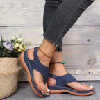 Damen Bequeme und modische Zehentrenner-Sandalen R&B