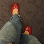 Damen Elegante und modische Ballerinas mit einzigartigem Zehen-Design R&B