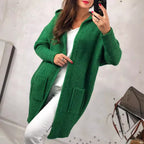 Damen Strickjacke mit Kapuze R&B