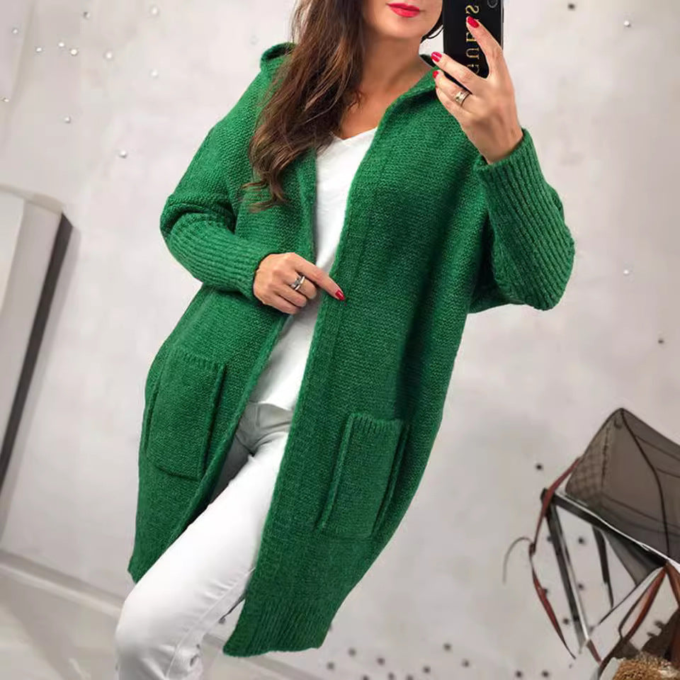 Damen Strickjacke mit Kapuze R&B