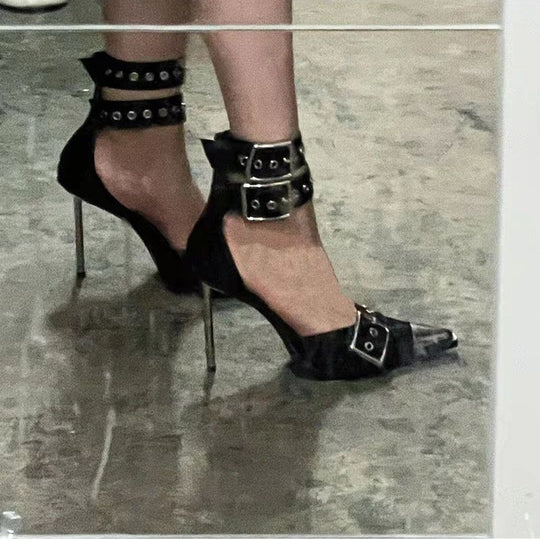 Damen schicke High Heels mit elegantem Riemendesign R&B
