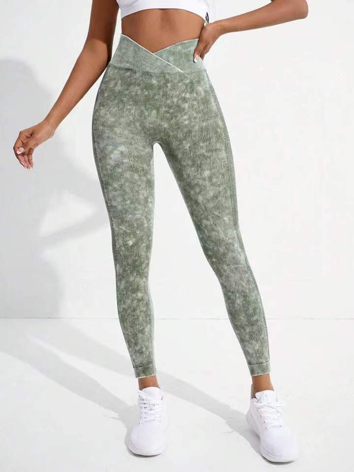 Damen Hochgeschnittene Sportleggings R&B
