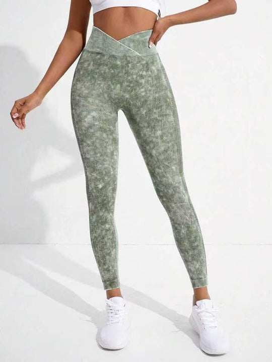 Damen Hochgeschnittene Sportleggings R&B
