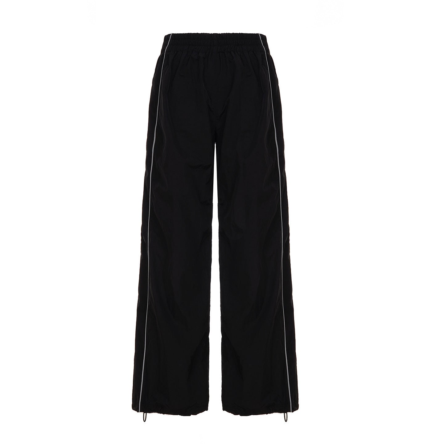 Damen Trendige Relaxed Fit Sporthose mit elastischem Bund und seitlichen Reißverschlüssen R&B