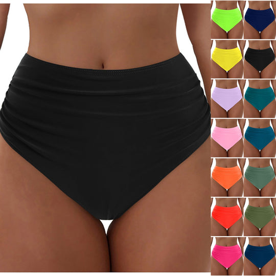 Damen Hochgeschnittenes Bikini-Höschen mit Rüschendetails R&B