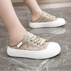 Damen Slip-On Sneakers mit atmungsaktiver Mesh-Oberfläche und elastischen Schnürsenkeln R&B