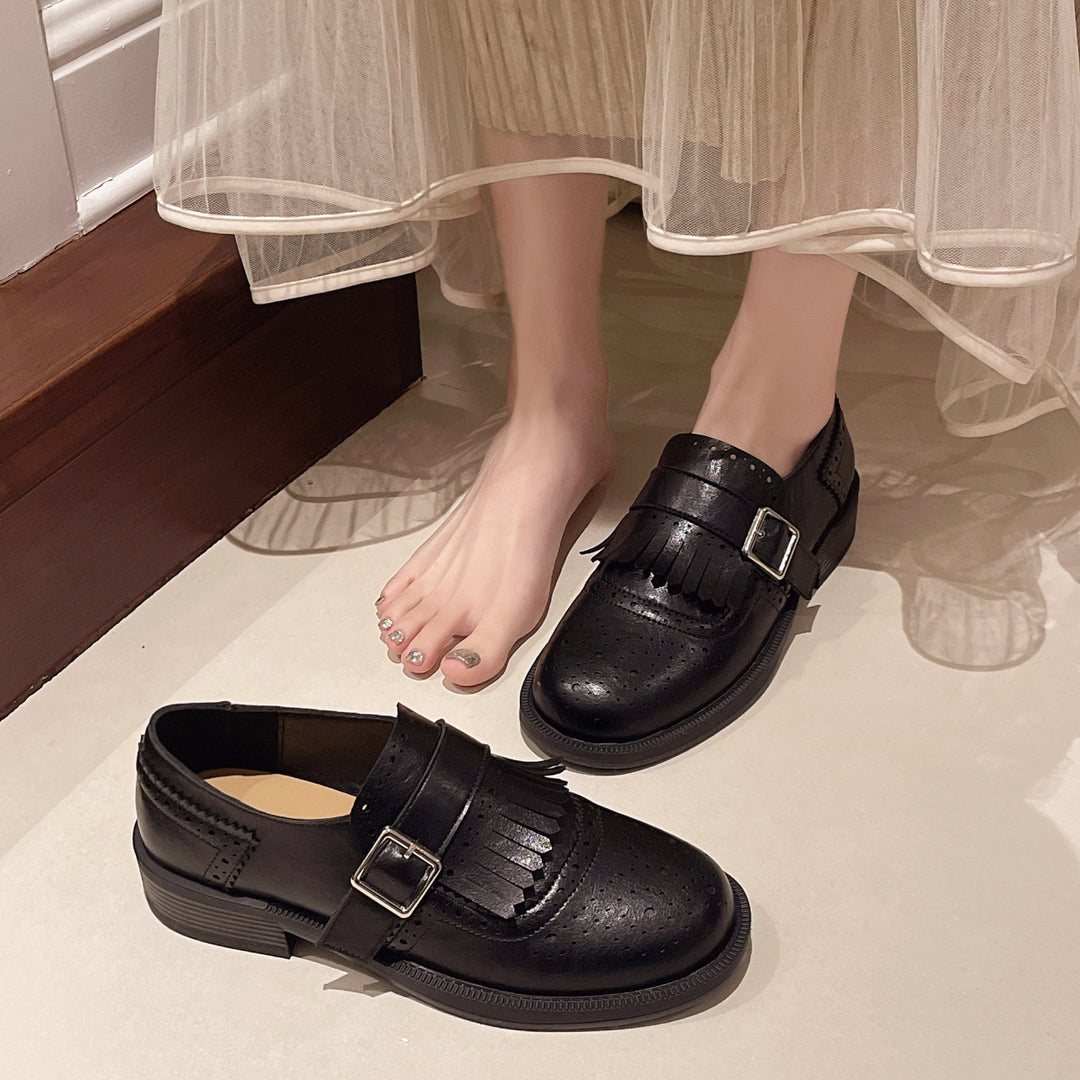 Damen Mokassins mit modischem Fransen-Design und bequemer Sohle R&B