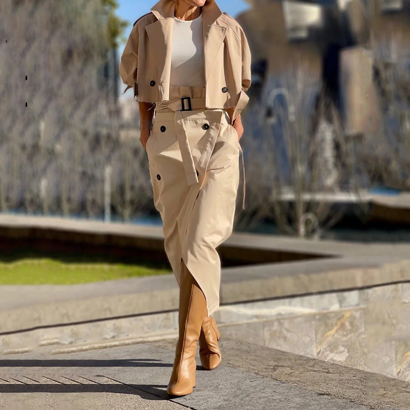 Damen modische Jacke und Rock Set R&B