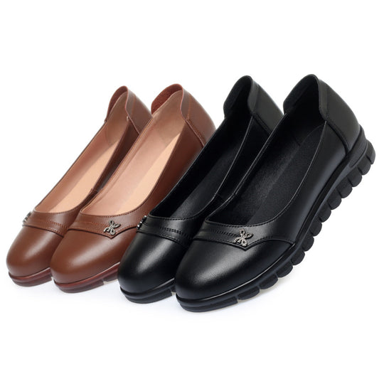 Damen Ballerinas mit dämpfendem Fußbett und dekorativen Schmuckdetails R&B