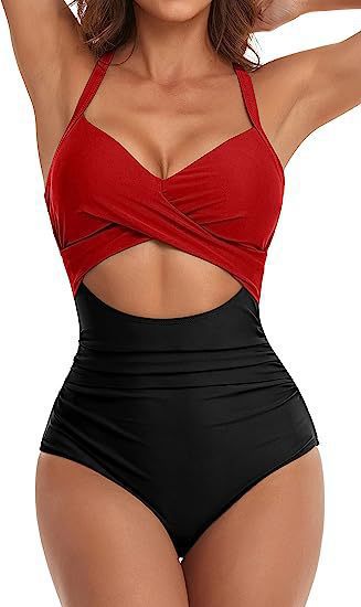 Damen Cut-Out Badeanzug R&B