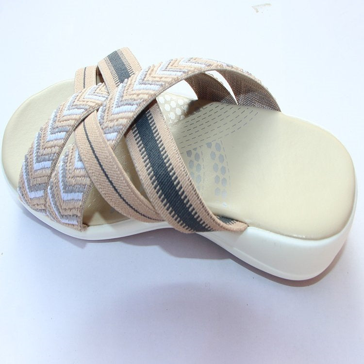 Damen Komfortable Riemensandalen mit verstellbaren Riemen R&B