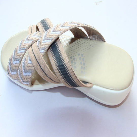 Damen Komfortable Riemensandalen mit verstellbaren Riemen R&B