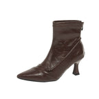 Damen elegante AnklR&Boots mit modischer Stiletto-Absatz und Reißverschluss R&B