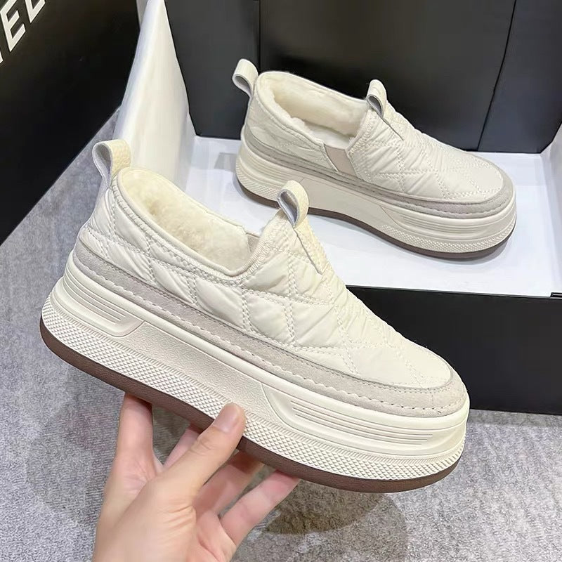 Damen Komfortable Slip-On Sneakers mit dämpfender Sohle und wärmendem Innenfutter R&B