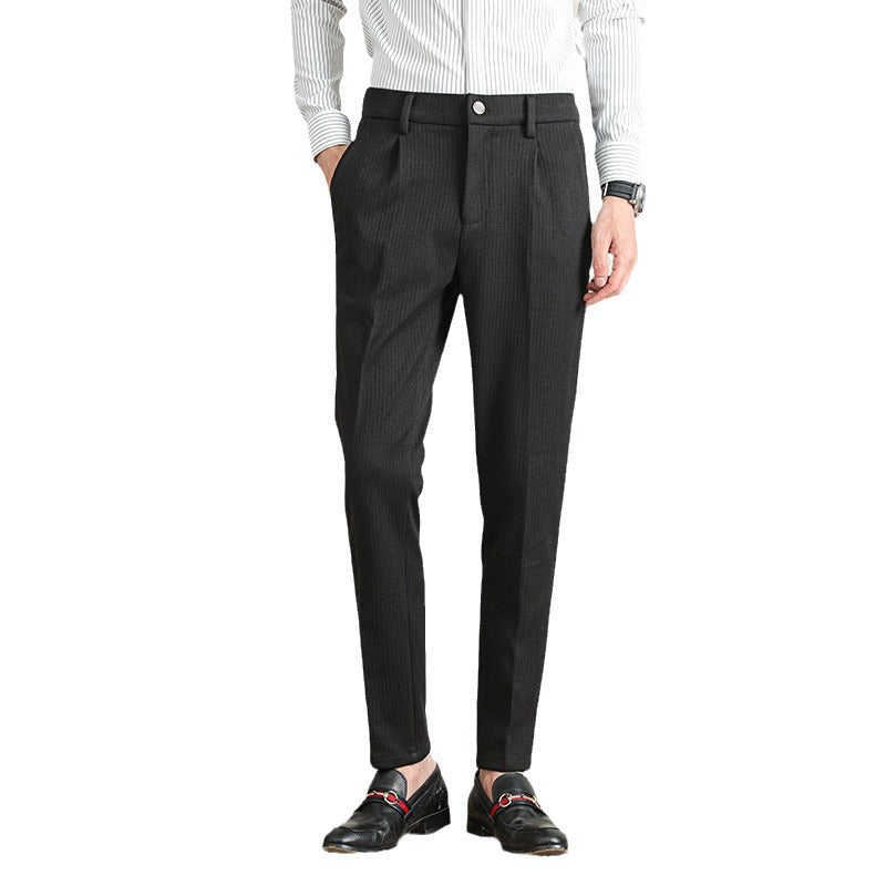 Herren Moderne Business-Hose mit eleganter Nadelstreifenoptik R&B