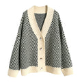 Damen Strickjacke mit modernem Zickzackmuster und kuscheligem Material R&B