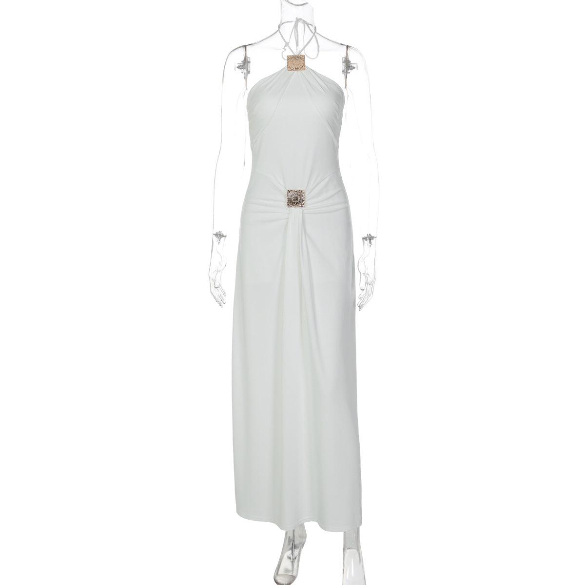 Damen Elegantes Wickelkleid mit raffiniertem Halterneck R&B