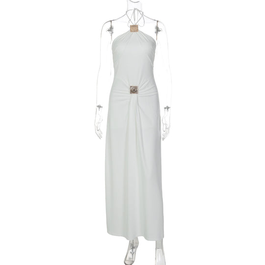 Damen Elegantes Wickelkleid mit raffiniertem Halterneck R&B