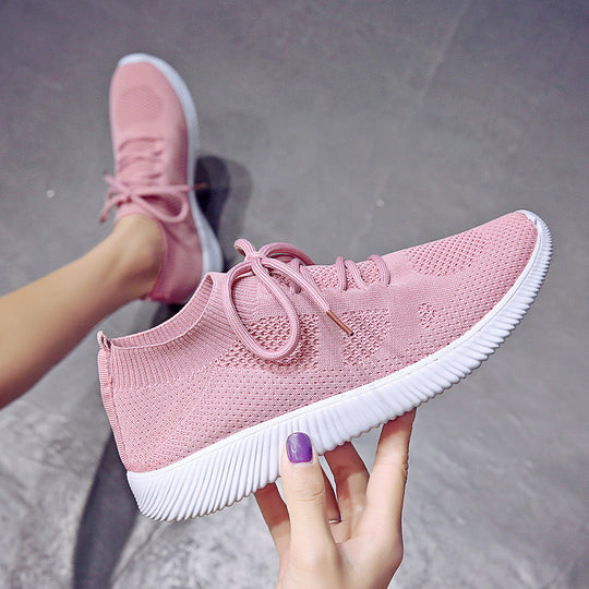 Damen Sportliche Strick-Sneaker mit atmungsaktivem Obermaterial R&B