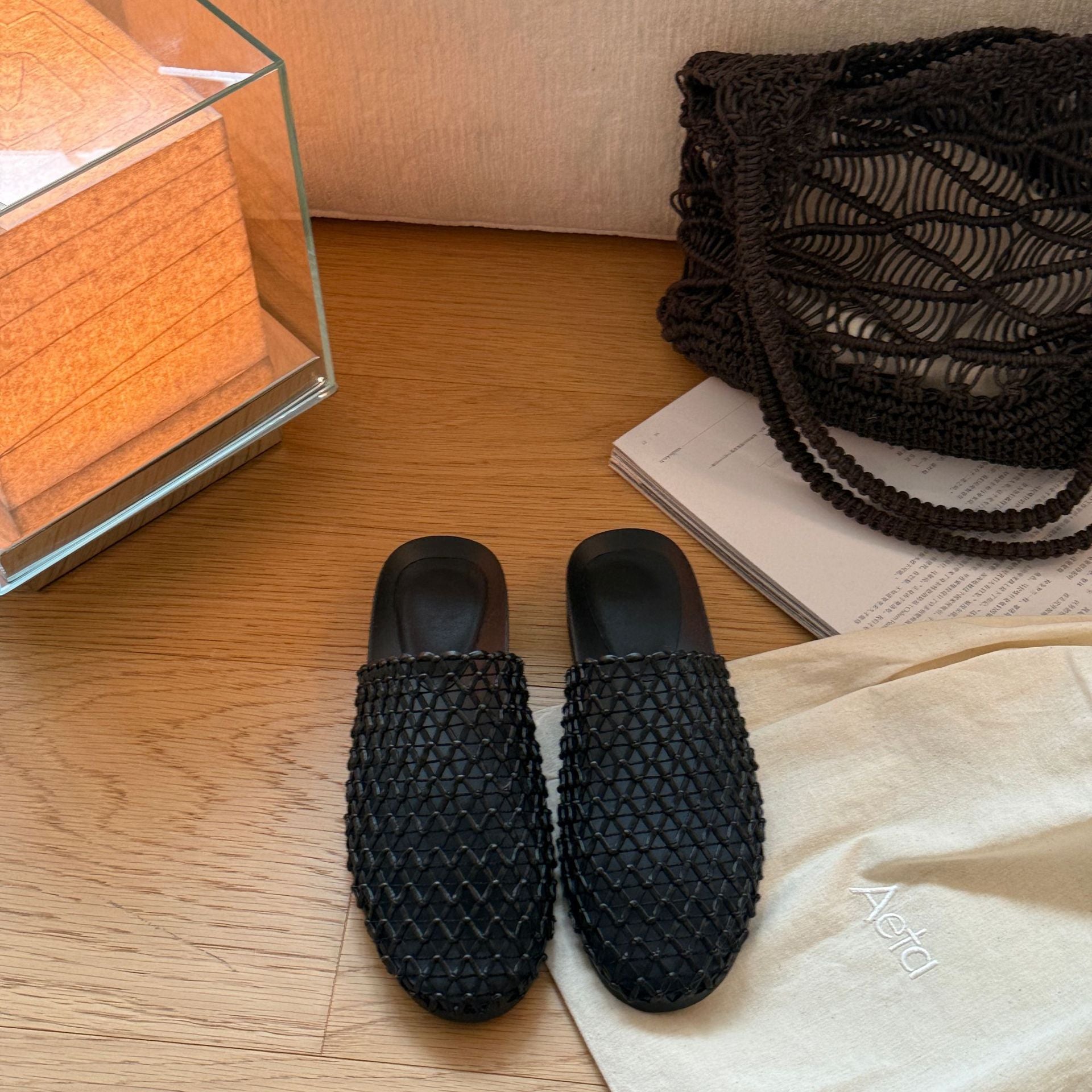Damen Bequeme Clogs mit hochwertigem geflochtenem Design R&B