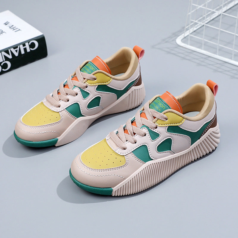 Damen modische Sneaker mit atmungsaktiver Oberflächenstruktur und rutschfester Sohle R&B