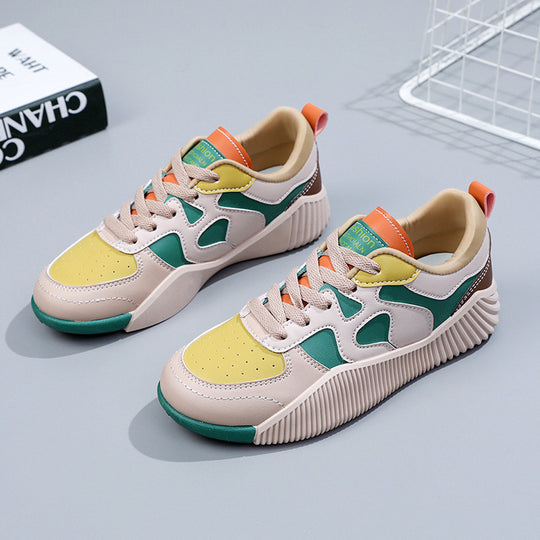 Damen modische Sneaker mit atmungsaktiver Oberflächenstruktur und rutschfester Sohle R&B