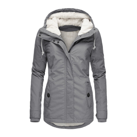 Damen warme Outdoor-Jacke mit kuscheligem Futter R&B