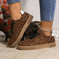 Damen Sneakers im attraktiven Leopardenmuster mit atmungsaktiver Oberflächenstruktur R&B
