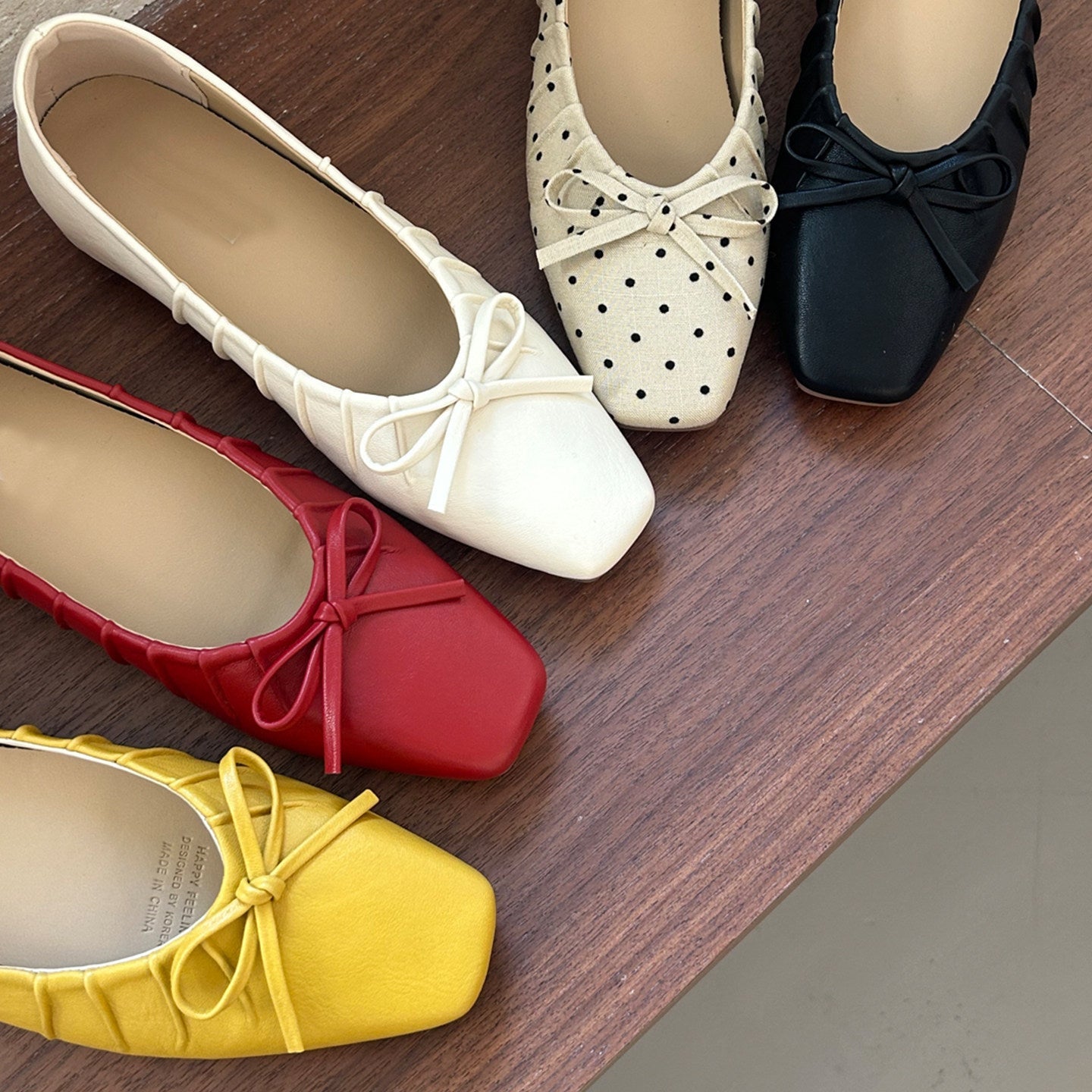 Damen Ballerinas mit zierlichem Schleifendesign und gepolsterter Innensohle R&B